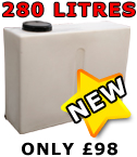 Ecosure 280 Litre Car Valeting Water Tank Upright